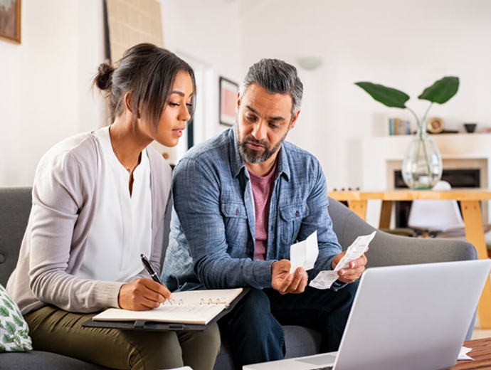 Young Couple Banking