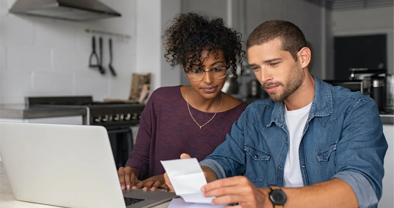 Man and Woman banking