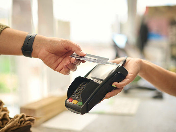using bank card